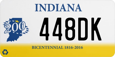 IN license plate 448DK