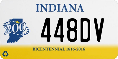 IN license plate 448DV