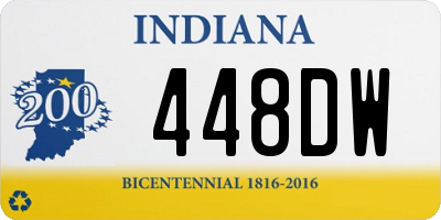 IN license plate 448DW