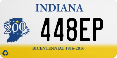 IN license plate 448EP