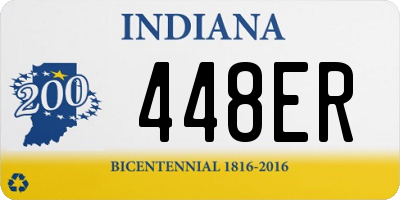 IN license plate 448ER