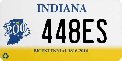 IN license plate 448ES