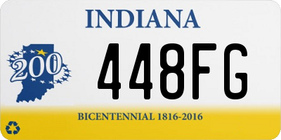 IN license plate 448FG