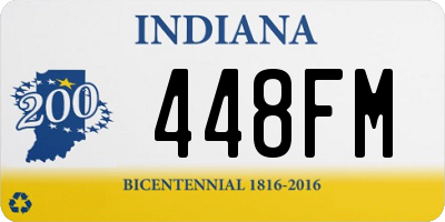 IN license plate 448FM