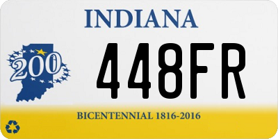 IN license plate 448FR