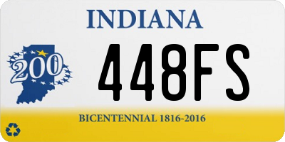 IN license plate 448FS