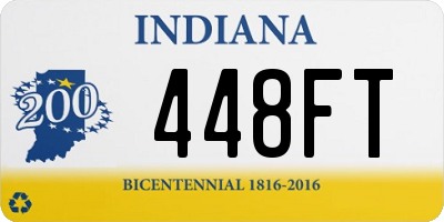 IN license plate 448FT