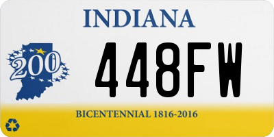 IN license plate 448FW