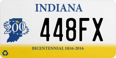 IN license plate 448FX