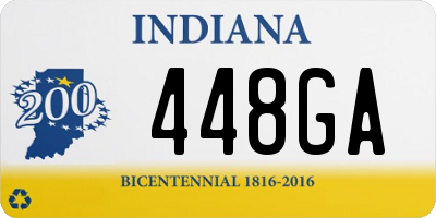 IN license plate 448GA