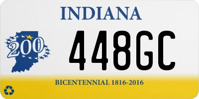 IN license plate 448GC