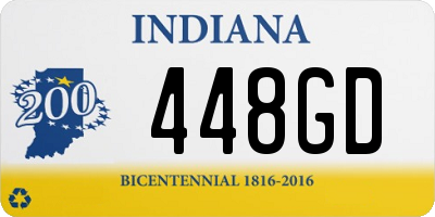 IN license plate 448GD
