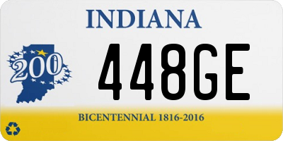 IN license plate 448GE