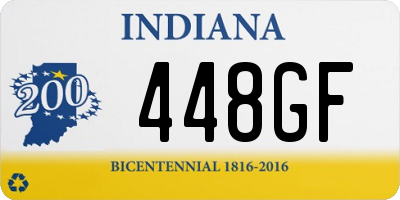 IN license plate 448GF