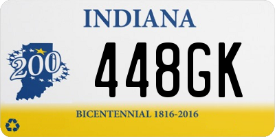 IN license plate 448GK