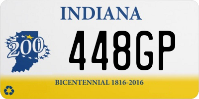 IN license plate 448GP