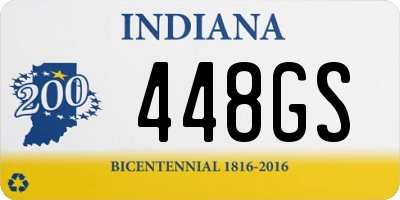 IN license plate 448GS