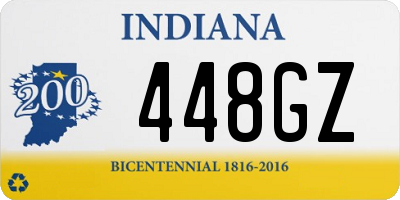 IN license plate 448GZ