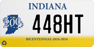 IN license plate 448HT