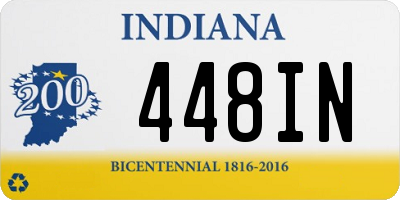 IN license plate 448IN