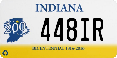 IN license plate 448IR