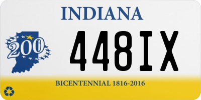 IN license plate 448IX