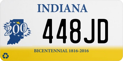 IN license plate 448JD