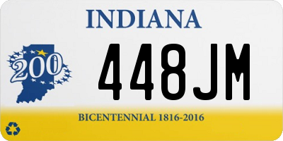 IN license plate 448JM