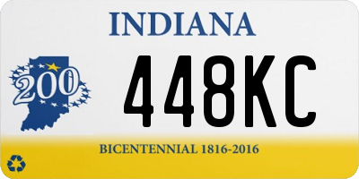 IN license plate 448KC