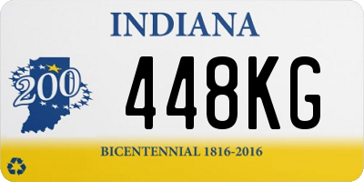 IN license plate 448KG