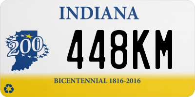 IN license plate 448KM