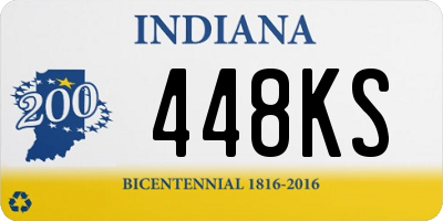 IN license plate 448KS