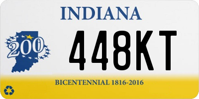 IN license plate 448KT