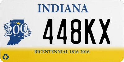 IN license plate 448KX