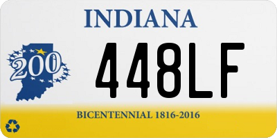 IN license plate 448LF