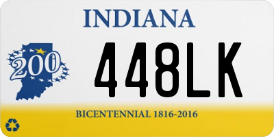 IN license plate 448LK