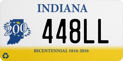 IN license plate 448LL