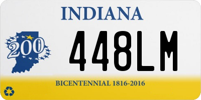 IN license plate 448LM