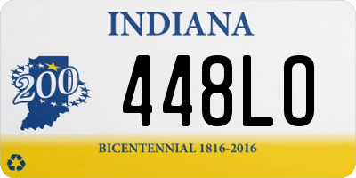 IN license plate 448LO