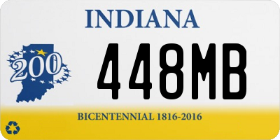 IN license plate 448MB