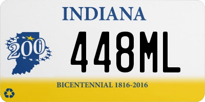 IN license plate 448ML