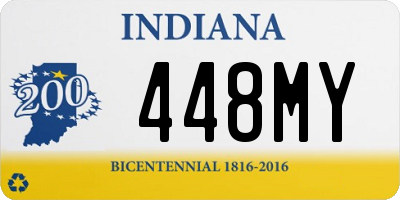 IN license plate 448MY