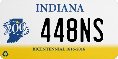 IN license plate 448NS