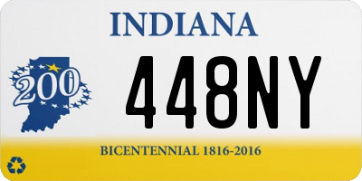 IN license plate 448NY