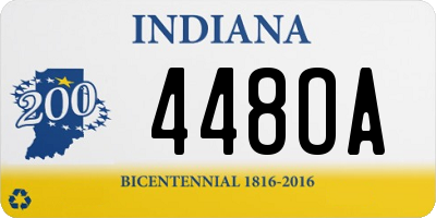 IN license plate 448OA