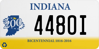 IN license plate 448OI
