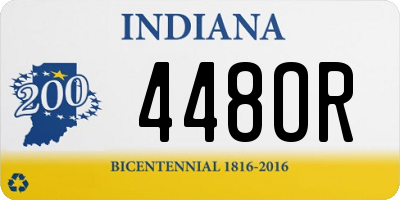 IN license plate 448OR