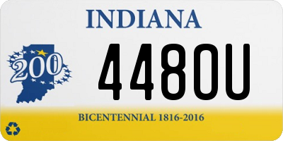 IN license plate 448OU