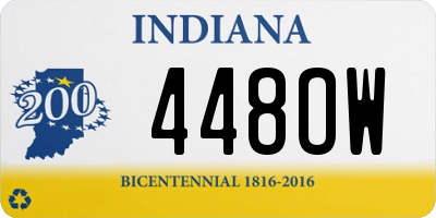 IN license plate 448OW