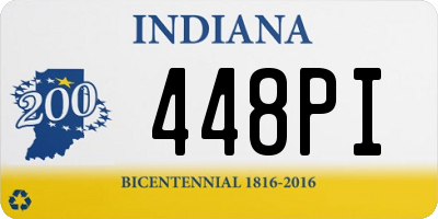IN license plate 448PI